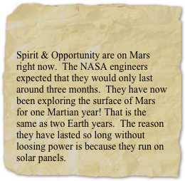 Spirit & Opportunity...